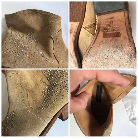 Steven by Steve Madden Suede Western Studded Boots - Picture 7 of 10